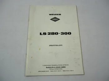 Welger LS280 LS290 LS300 Dungstreuer Ersatzteilliste 1994