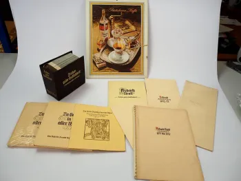 Werbung Asbach Uralt Weinbrand 1952 - 1980 Werbepappe Anzeigen Rezepte 10 Teile