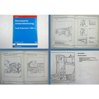 Werkstatthandbuch Audi Cabriolet Typ 89 Karosserie Instandsetzung ab 1992