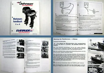 Werkstatthandbuch Evinrude Johnson 2 bis 8 EO Außenbordmotor 1994 OMC