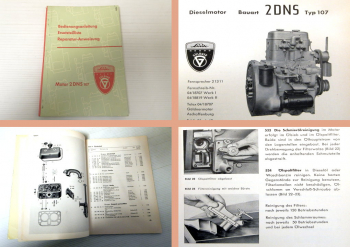 Werkstatthandbuch Güldner 2DNS Typ 107 Bedienung Ersatzteilliste Reparatur 1960