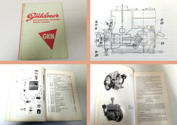 Werkstatthandbuch Güldner GKN Motor Bedienung Ersatzteilliste Reparatur 1959