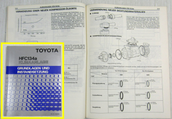 Werkstatthandbuch HFC134a Klimaanlage Grundlagen und Instandsetzung 1991
