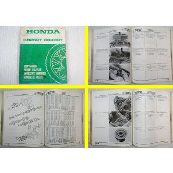 Werkstatthandbuch Honda CB250T CB400T Reparaturhandbuch Shop Manual 1977