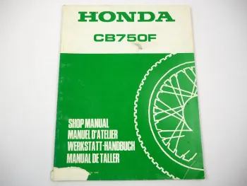 Werkstatthandbuch Honda CB750F Modell RC04 Ergänzung 1980 Reparaturanleitung