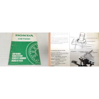 Werkstatthandbuch Honda CB750K RC01 Shop Manual Nachtrag Addendum 1979