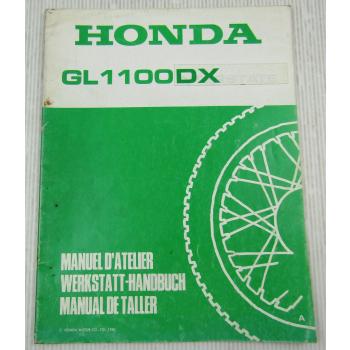 Werkstatthandbuch Honda GL1100 DX Interstate von 1980 Ergänzung Nachtrag
