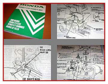 Werkstatthandbuch Honda H3011H H3013H Aufsitzmäher 1989 Reparaturanleitung
