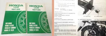 Werkstatthandbuch Honda Lead NH125 Ergänzung Reparaturanleitung 1983/1985