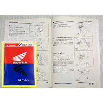 Werkstatthandbuch Honda NT650 Vx Ergänzung Nachtrag zur Reparaturanleitung 01