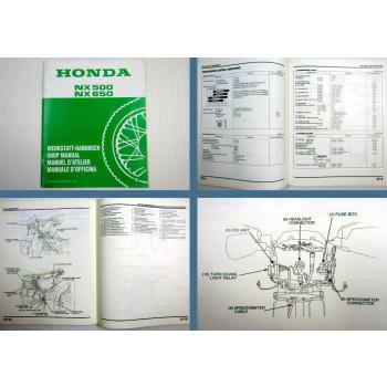 Werkstatthandbuch Honda NX 500S 650 S RD02 08 Dominator Manual Supplement 1995