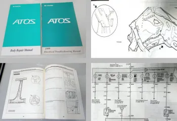 Werkstatthandbuch Hyundai Atos Body Repair manual + electrical troubleshooting