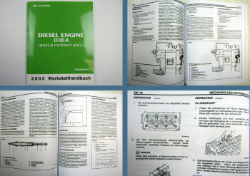 Werkstatthandbuch Hyundai Matrix D3EA Dieselmotor Reparaturanleitung MJ 2002
