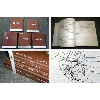 Werkstatthandbuch Hyundai Trajet 2000 - 2004 Reparaturanleitung in 5 Bänden