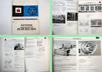 IHC 955 956 1055 1056 + XL 1982 Reparatur Getriebe Werkstatthandbuch