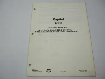 Werkstatthandbuch IHC Dieselmotor D-155 bis DT-402 Elektrische Anlage 1987
