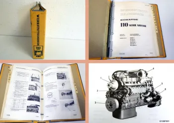 Werkstatthandbuch Komatsu D66S-1 W120-2 EG150-3 ... Reparatur Motor SA6D110-1