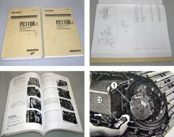 Werkstatthandbuch Komatsu PC110R-1 Shop Manual + Parts Book 2000/1999