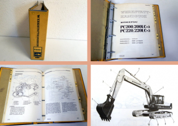 Werkstatthandbuch Komatsu PC200/220-3 PC200/220LC-3 Bagger Reparatur 1984
