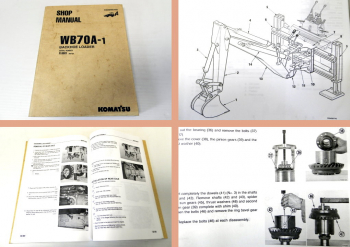Werkstatthandbuch Komatsu WB70A-1 Backhoe Loader Shop Manual 1998