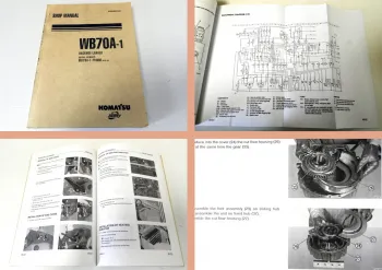 Werkstatthandbuch Komatsu WB70A-1 Backhoe Loader Shop Manual 2001