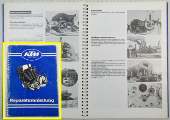 Werkstatthandbuch KTM Motor 51 52 54 55 Reparaturanleitung 125 - 400 ccm 1976