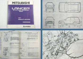 Werkstatthandbuch Mitsubishi Colt Lancer Station Wagon 4WD C37V Stand 1987