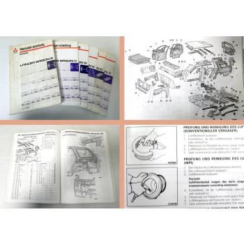 Werkstatthandbuch Mitsubishi Lancer Wagon 1989-91 Reparaturanleitung in 6 Bänden
