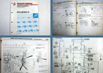 Werkstatthandbuch Mitsubishi Pajero L040 Schaltpläne 1990 Verdrahtungsanleitung