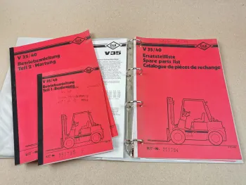 Werkstatthandbuch O&K V35 V40 Betriebsanleitung Ersatzteilliste Schaltplan