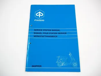 Werkstatthandbuch Piaggio Skipper 125 Quartz Service Station Manual Manuel pour Station Service