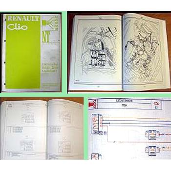 Werkstatthandbuch Renault Clio 2 elektrische Schaltpläne Modelljahr 1999