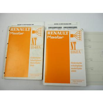 Werkstatthandbuch Renault Master 2 Modelljahr 1999 2000 elektrische Schaltpläne