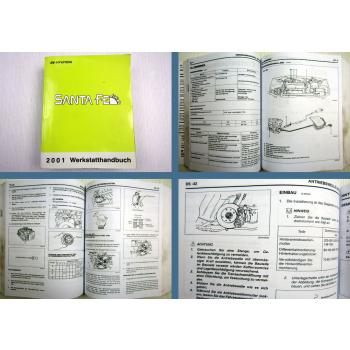 Werkstatthandbuch Reparaturanleitung Hyundai Santa Fe Modelljahr 2001