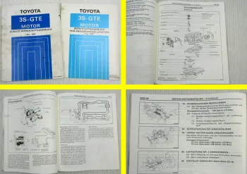 Werkstatthandbuch Toyota Celica ST165 Motor 3S-GTE + Abgaskontrollsystem 1987