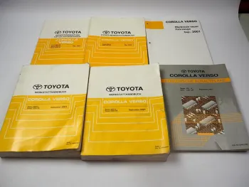 Werkstatthandbuch Toyota Corolla Verso 2001 E12 ZZE CDE Reparaturanleitung