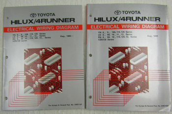 Werkstatthandbuch Toyota Hilux 4Runner Schaltpläne Elektrik 1990 1991