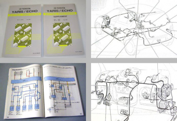 Werkstatthandbuch Toyota Yaris Echo SCP10 NCP1 Schaltpläne Elektrik 1999
