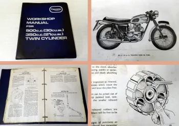 Werkstatthandbuch Triumph Trophy Daytona Tiger Twenty-One Workshop Manual 1971