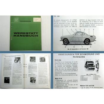 Werkstatthandbuch Volvo 120 1800 Schmierung Schmierplan Ölwechsel 1971