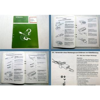 Werkstatthandbuch Volvo 850 940 960 Elektrik Leitungen Kabelklemmen 1994