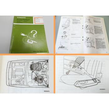 Werkstatthandbuch Volvo 940 960 1996 SRS Airbag Reparaturanleitung Fehlersuche