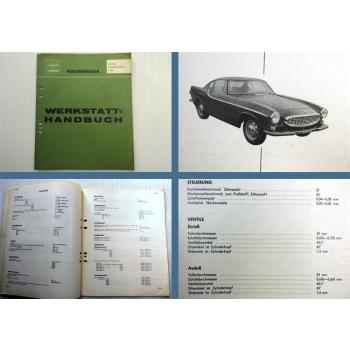 Werkstatthandbuch Volvo P 1800 / 1800S Technische Daten Stand 1964