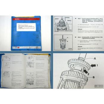 Werkstatthandbuch VW Golf III 3 / Vento 5 Gang Schalt Getriebe 02A Stand 1995
