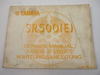 Werkstatthandbuch Yamaha SR500 SR500E 2J2 2J4 Motorrad Reparaturanleitung 1980