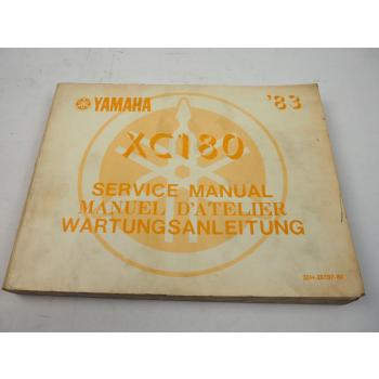 Werkstatthandbuch Yamaha XC180 Cygnus Reparaturanleitung Service manual 1983