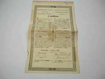 Wertpapier Russische Staatsanleihe 1840 Amsterdam Rubel Kopeken Hope Borski