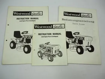 Westwood Gazelle W10 W11 36 Instruction Manual Spare parts Catalogue