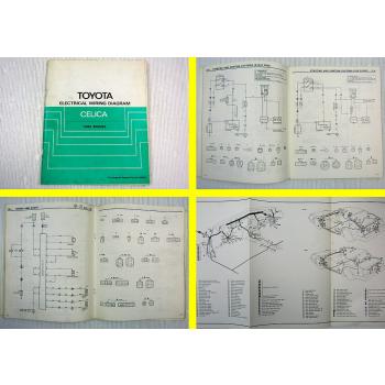 Wiring diagram manual Schaltpläne Elektrik Toyota Celica RA 60 61 63 TA60 1982
