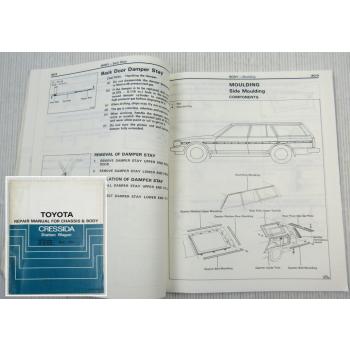 Workshop Manual Toyota Cressida Station Wagon body repair manual 1984